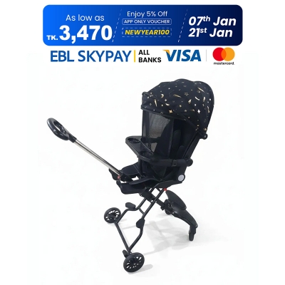 Picture of Smart Care Baby Stroller with Dinner Plate and Accessories