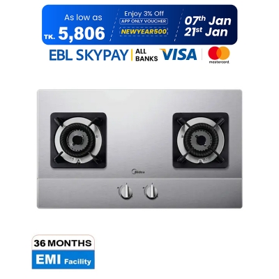 Picture of Midea Q216 Double Gas Burner Body Made by Stainless Steel