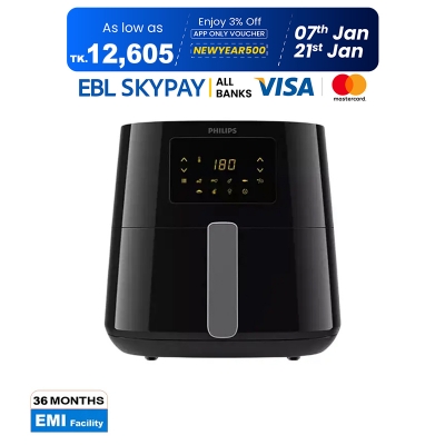 Picture of Philips HD9270 Air Fryer 6.2 Liter Capacity with Rapid Air Technology, Easy Clean Basket Black (Best Price)