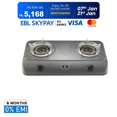 Picture of RFL Double Teflon  Coating Gas Stove (2-06TRB) - (Line Gas)