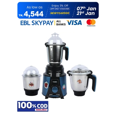 Picture of Vision Blender 1100W VIS-SBL-022 Blue / Maroon