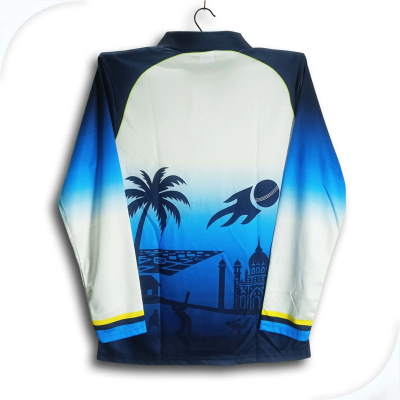 Picture of Noakhali Express Premium Cricket Jersey For Men - BPL Long Sleeve Collar Polo Jersey - Noakhali BPL Jersey 2026