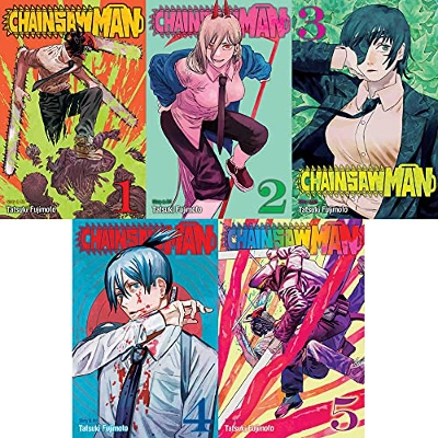Picture of Chainsaw Man Manga Set 1-5 Paperback  January 1, 2021