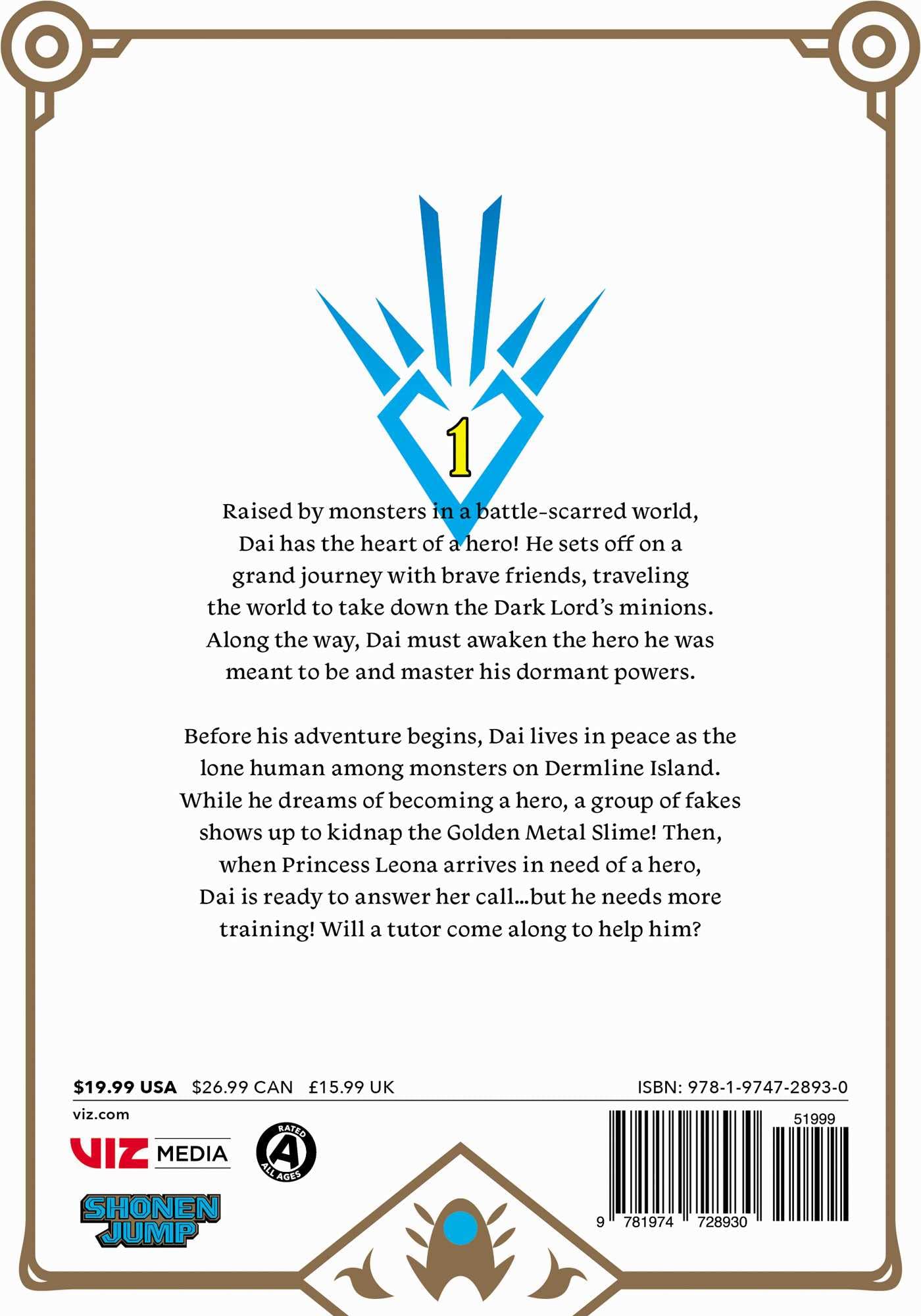 Picture of Dragon Quest: The Adventure of Dai, Vol. 1: Disciples of Avan (1) Paperback  March 1, 2022