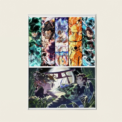 Picture of Manga  Sticker Paper (A4 SIZE 1 Pic )   Paperback   April 19, 2022 (Your favourite sticker inbox)