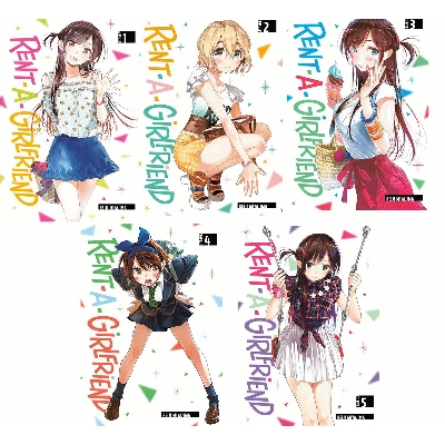 Picture of Rent-A-Girlfriend Manga 5book collection set vol 1-5 by Reiji Miyajima Paperback  1 January 2021 (premium quality)(5 books set )