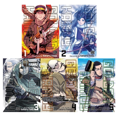 Picture of Kit Golden Kamuy Vols. 1-5  premium quality manga (5 book set )