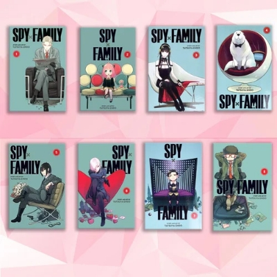 Picture of spy family vol  1-8 premium quality manga (8 book set )