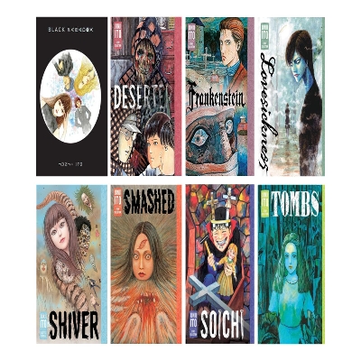 Picture of Junji Ito 8 Book Bundle: Soichi, Tombs, Black Paradox and more!   premium quality  Manga
