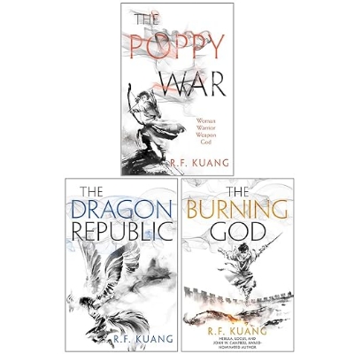 Picture of Poppy War Series 3 Books Collection Set By R.F. Kuang (The Poppy War, The Dragon Republic, The Burning God) Paperback – 1 Jan. 2021 premium quality novel