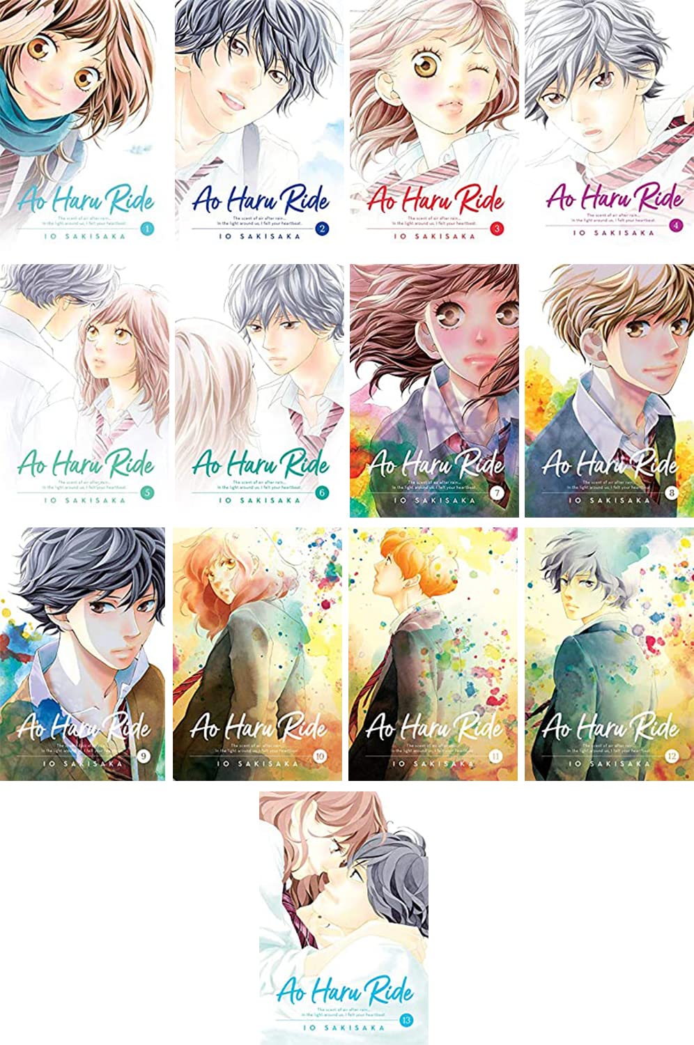 Picture of Ao Haru Ride Complete Magna Set Vol. 1-13 by Io Sukiyaki Paperback – January 1, 2020   premium quality  Manga