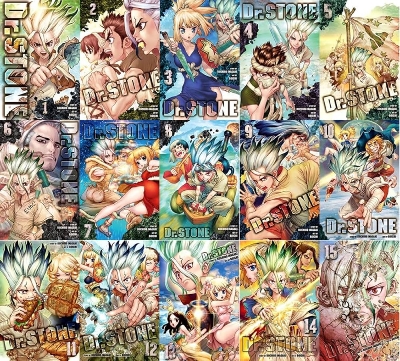 Picture of Dr. STONE Manga, Set of 26 Books. Vol. 1-26 Paperback – January 1, 2021