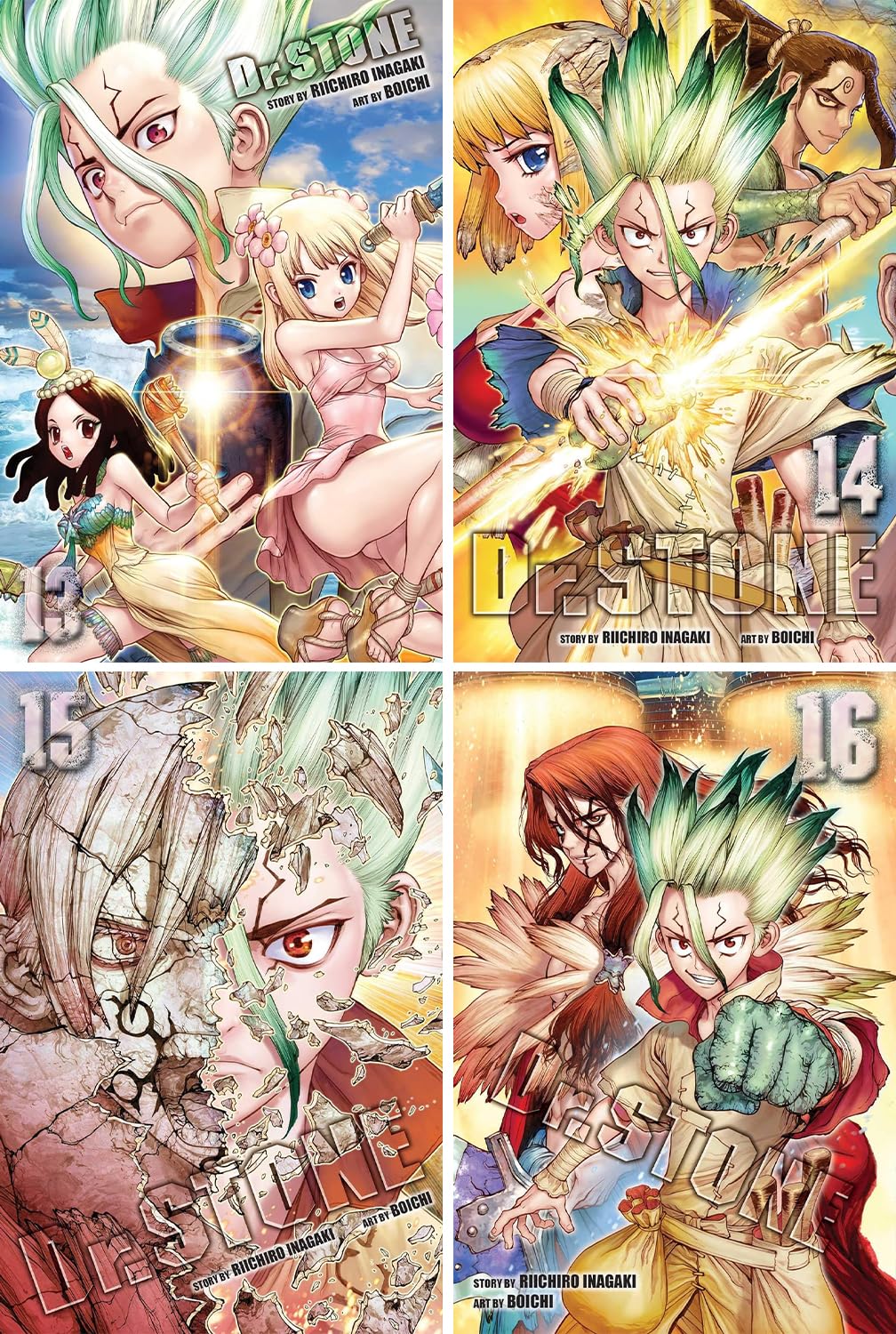 Picture of Dr. STONE Manga, Set of 26 Books. Vol. 1-26 Paperback – January 1, 2021