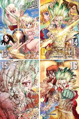 Picture of Dr. STONE Manga, Set of 26 Books. Vol. 1-26 Paperback – January 1, 2021
