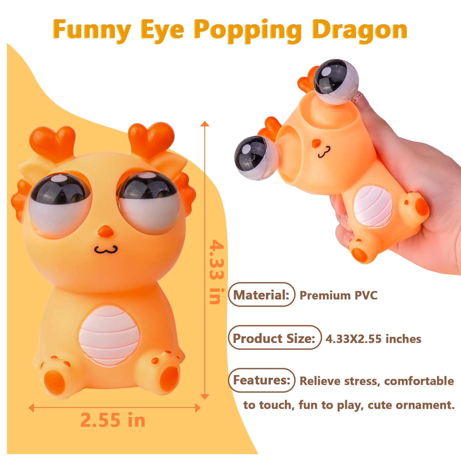 Picture of 2024 Squeeze Stress Relief Toy Eye Popping Dragon Funny Eyeball Burst Toys Pop Out Eyes Toy for Birthday Gifts,Party Favors,Ideal Gift for All Occasions