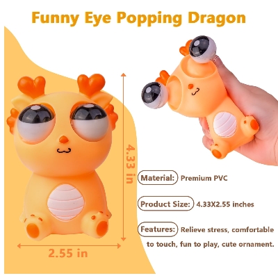 Picture of 2024 Squeeze Stress Relief Toy Eye Popping Dragon Funny Eyeball Burst Toys Pop Out Eyes Toy for Birthday Gifts,Party Favors,Ideal Gift for All Occasions