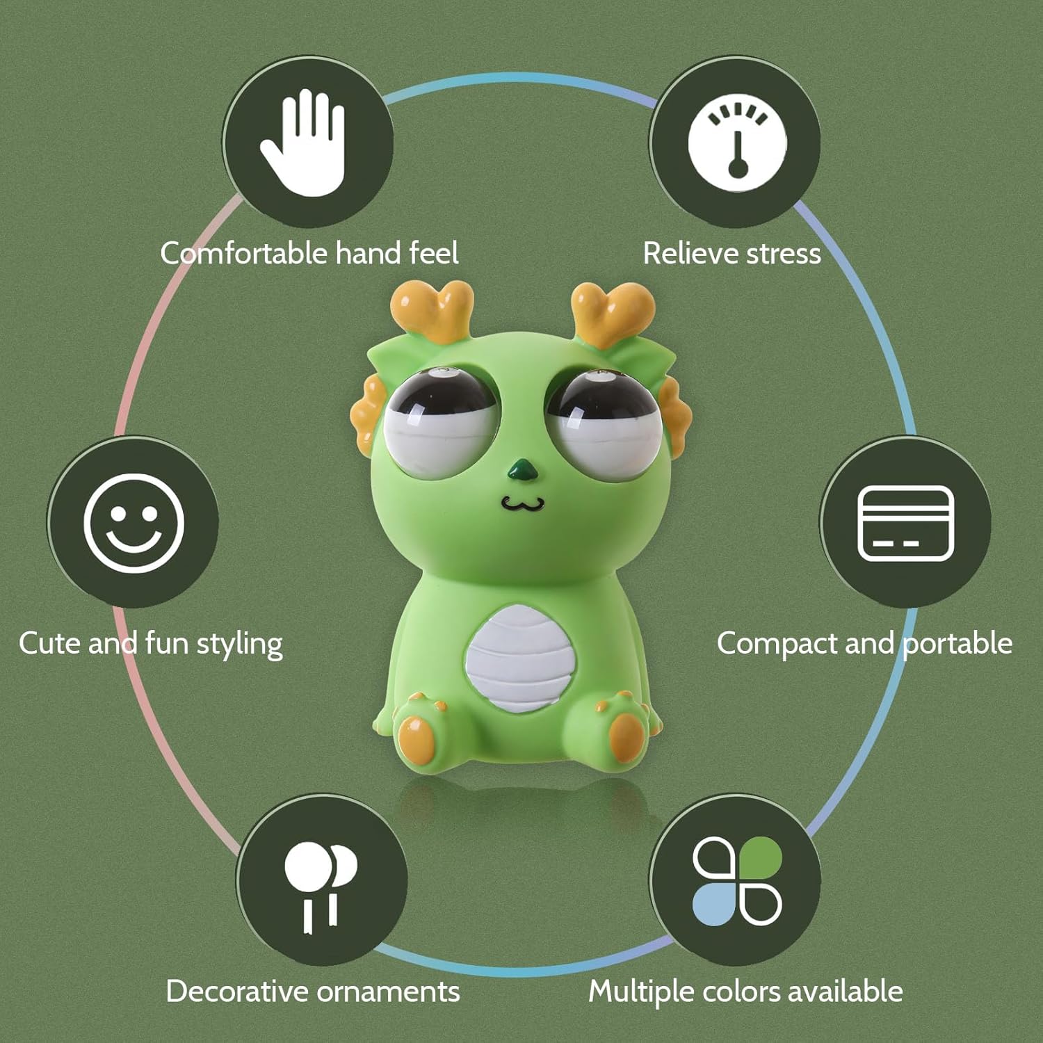 Picture of 2024 Squeeze Stress Relief Toy Eye Popping Dragon Funny Eyeball Burst Toys Pop Out Eyes Toy for Birthday Gifts,Party Favors,Ideal Gift for All Occasions