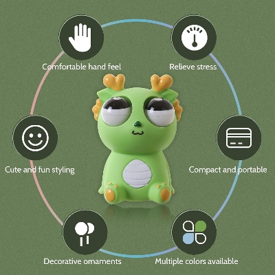 Picture of 2024 Squeeze Stress Relief Toy Eye Popping Dragon Funny Eyeball Burst Toys Pop Out Eyes Toy for Birthday Gifts,Party Favors,Ideal Gift for All Occasions