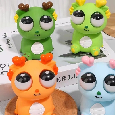 Picture of 2024 Squeeze Stress Relief Toy Eye Popping Dragon Funny Eyeball Burst Toys Pop Out Eyes Toy for Birthday Gifts,Party Favors,Ideal Gift for All Occasions