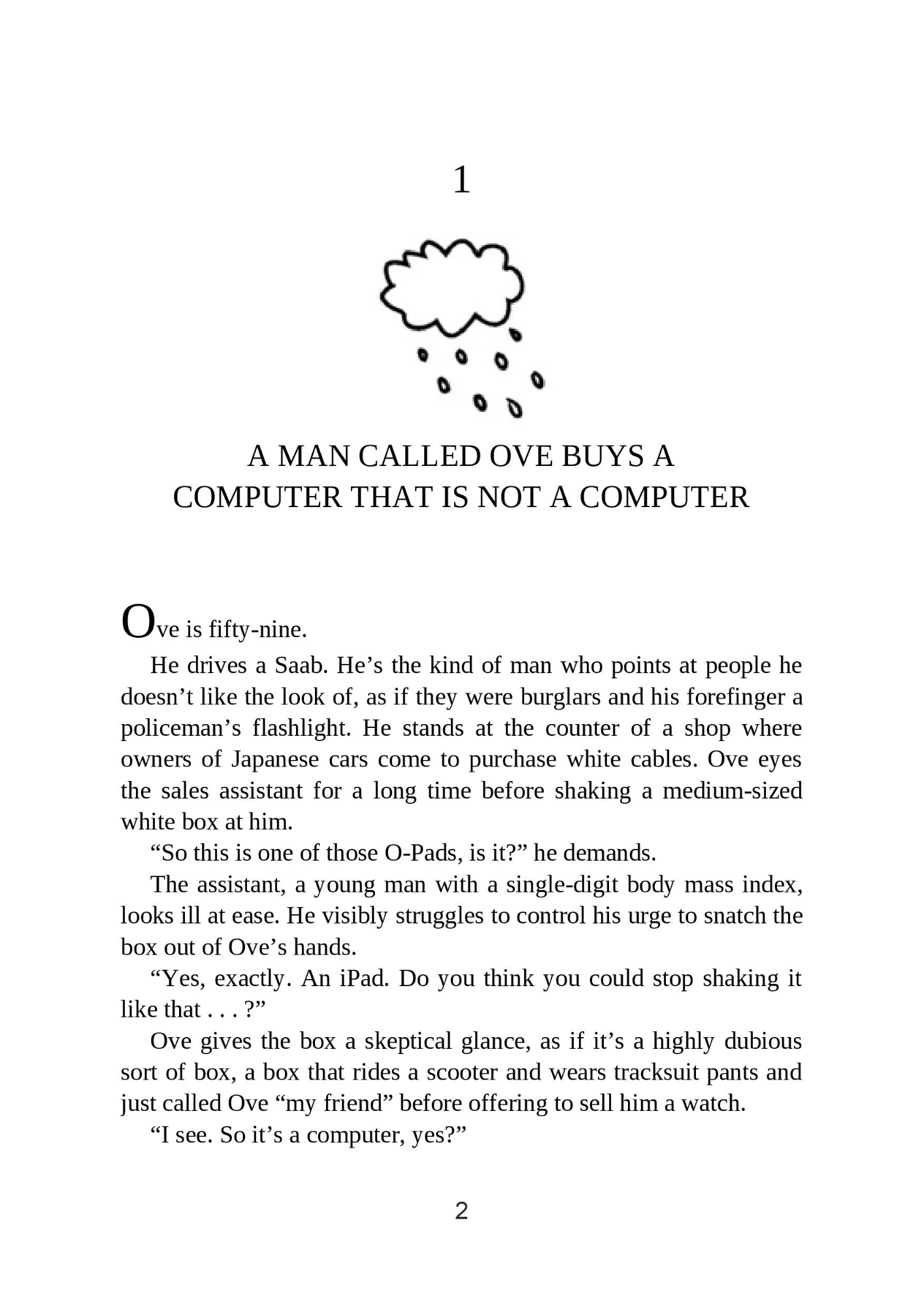 Picture of A Man Called Ove by Fredrik Backman ( Premium Paper and Matte Cover ) Novel