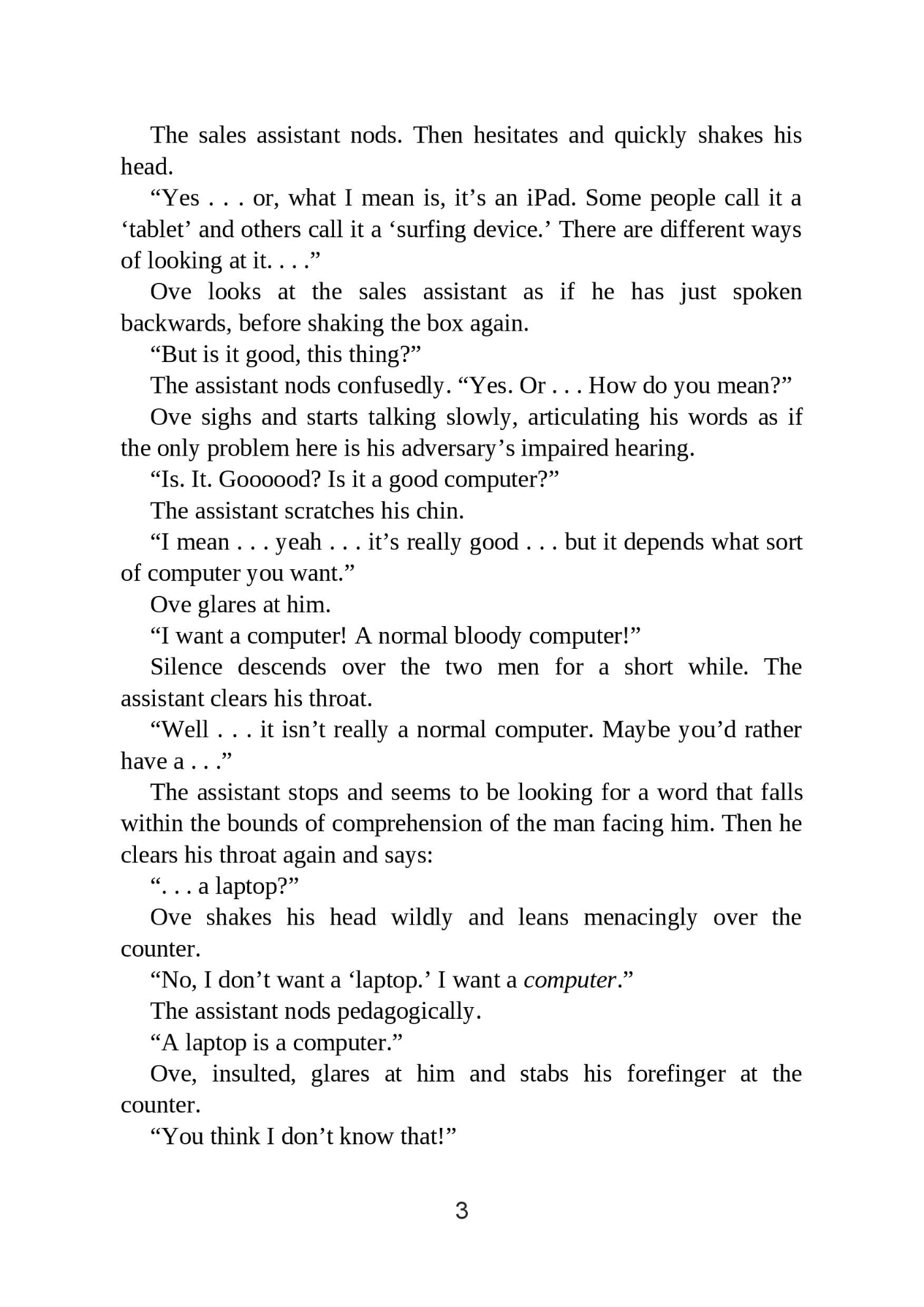 Picture of A Man Called Ove by Fredrik Backman ( Premium Paper and Matte Cover ) Novel