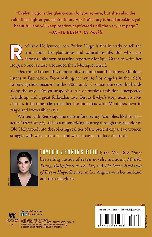 Picture of Premium Quality - The Seven Husbands of Evelyn Hugo, Book by Taylor Jenkins Reid ( Premium Paper & Matte Cover ) - Couture - High-end Novel