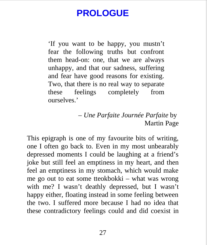 Picture of I Want to Die But I Want to Eat Tteokpokki by Baek Se-hee ( Premium Paper and Matte Cover ) Novel