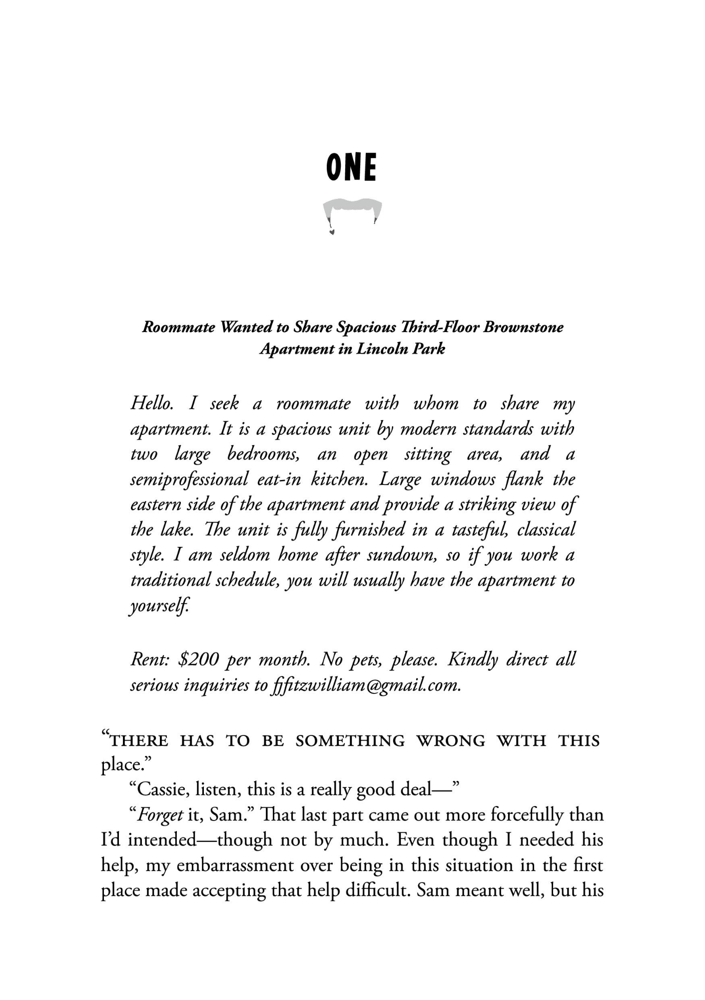 Picture of My Roommate Is a Vampire by Jenna Levine ( Premium Paper and Matte Cover ) Novel