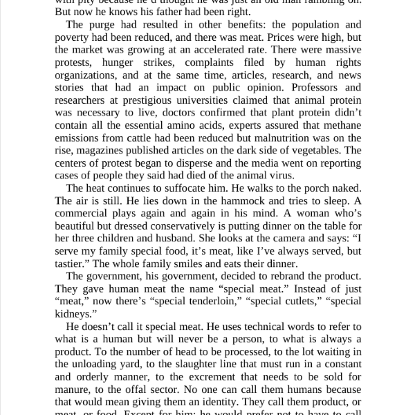 Picture of Tender is the Flesh by Agustina Bazterrica ( Premium Print and Matte Cover ) Novel