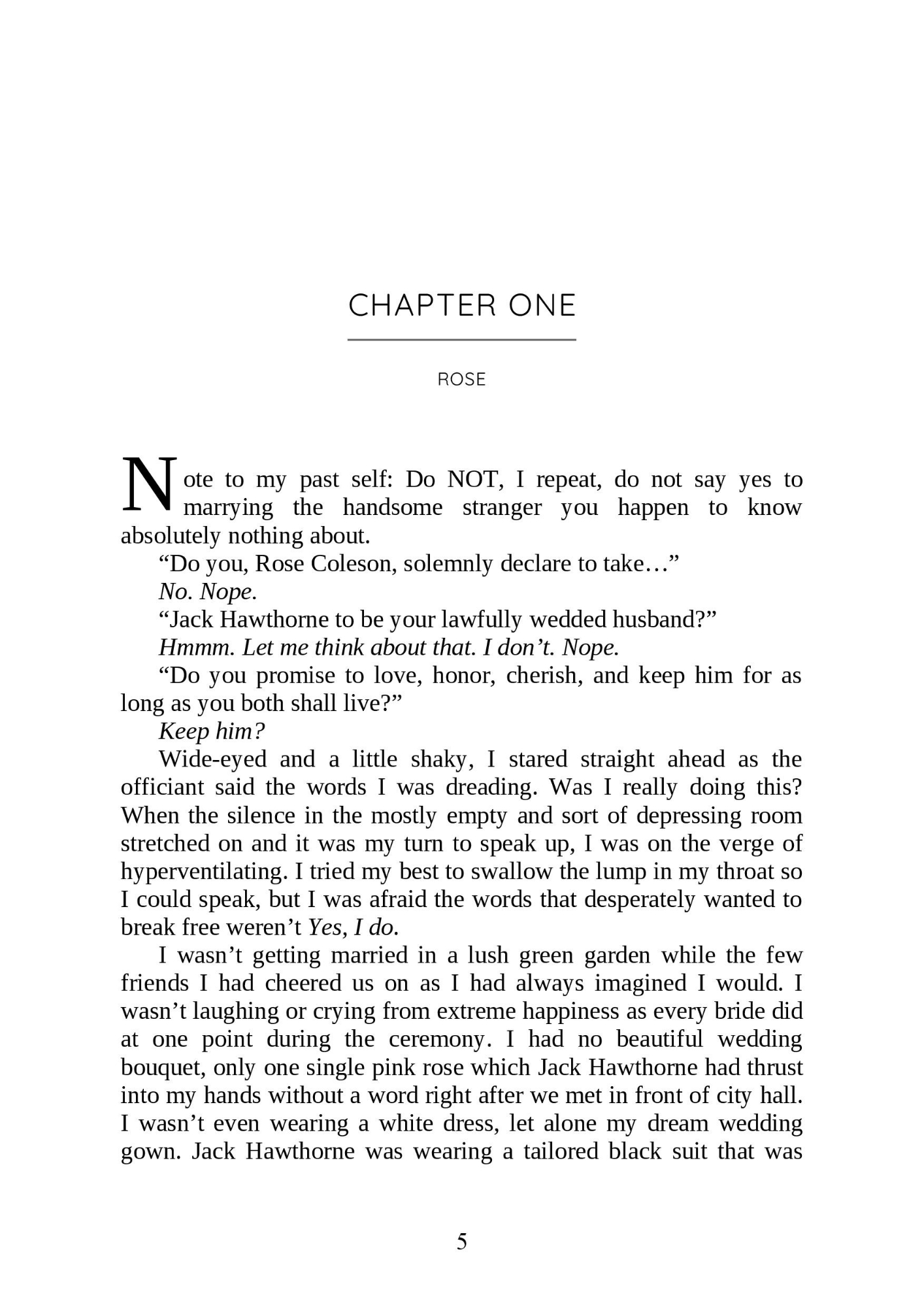 Picture of Marriage for One by Ella Maise (Premium Paper and Matte Covers) Novel