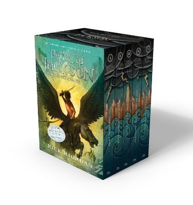 Picture of Percy Jackson and the Olympians 5 Book Paperback Boxed Set (w/poster) Product Bundle – April 4, 2023