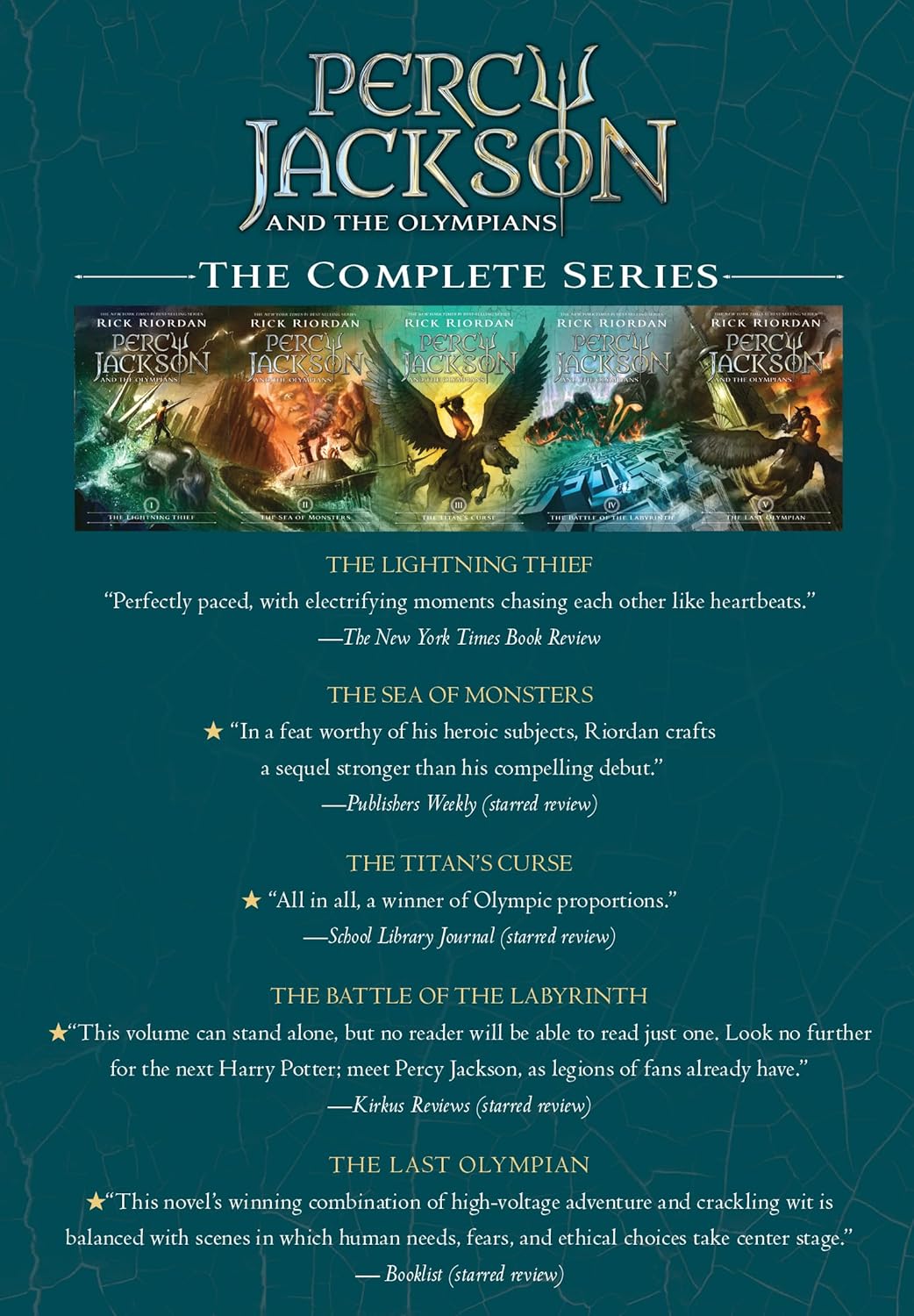 Picture of Percy Jackson and the Olympians 5 Book Paperback Boxed Set (w/poster) Product Bundle – April 4, 2023