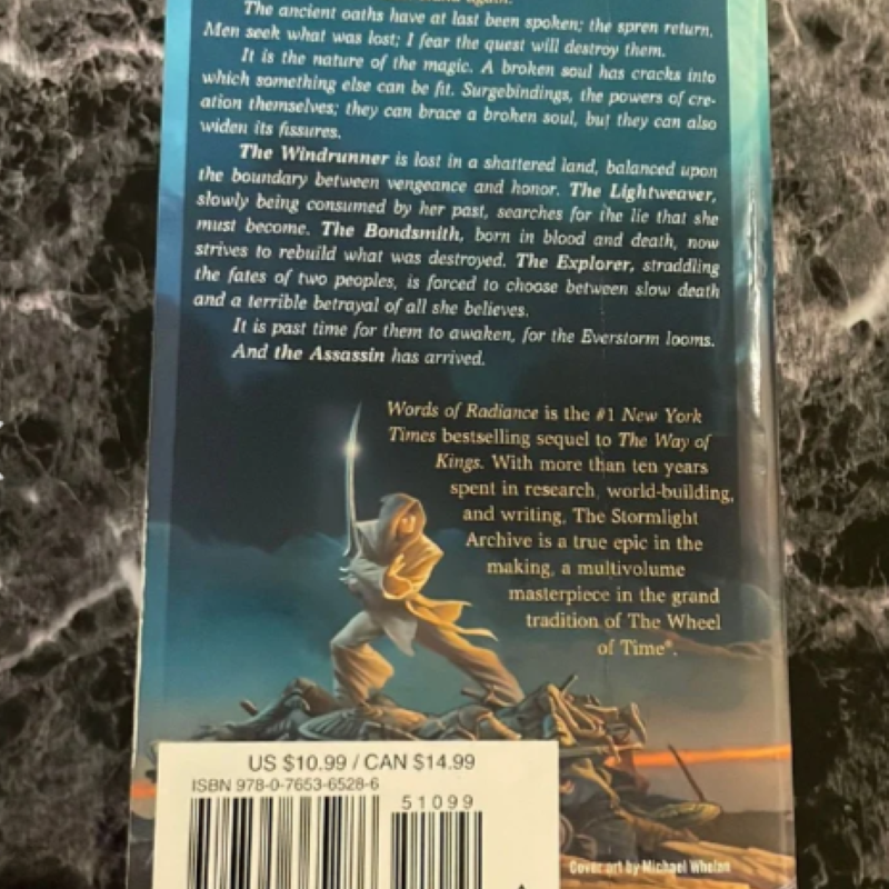 Picture of Words of Radiance ( The Stormlight Archive #2 ) by Brandon Sanderson ( Premium Paper and Matte Cover ) Novel