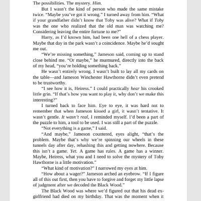 Picture of The Hawthorne Legacy ( The Inheritance Games #2 ) by Jennifer Lynn Barnes ( Premium Paper and Matte Cover ) Novel