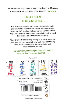 Picture of Nothing More to Tell by Karen M. McManus ( Premium Paper and Matte covers ) Novel