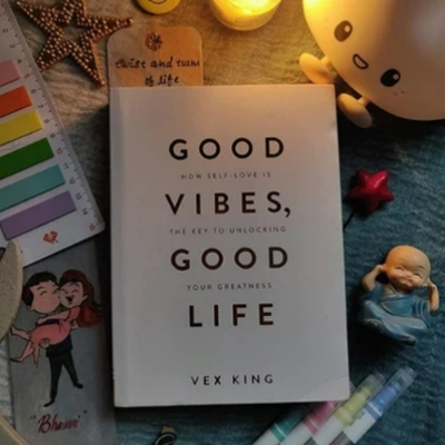 Picture of Good Vibes, Good Life: How Self-Love Is the Key to Unlocking Your Greatness ( Book by Vex King ) ( Premium Paper and Matte Cover ) Novel