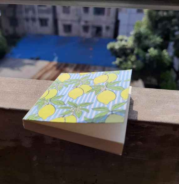 Picture of Pocket Notepad- Lemon- Stylish Pocket notebook for Cool lifestyle. 100 Pages Novel