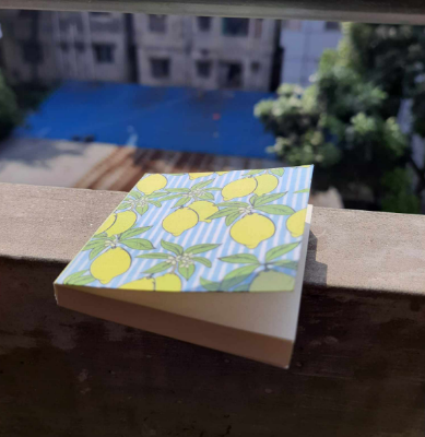 Picture of Pocket Notepad- Lemon- Stylish Pocket notebook for Cool lifestyle. 100 Pages Novel