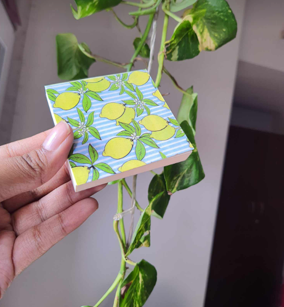 Picture of Pocket Notepad- Lemon- Stylish Pocket notebook for Cool lifestyle. 100 Pages Novel