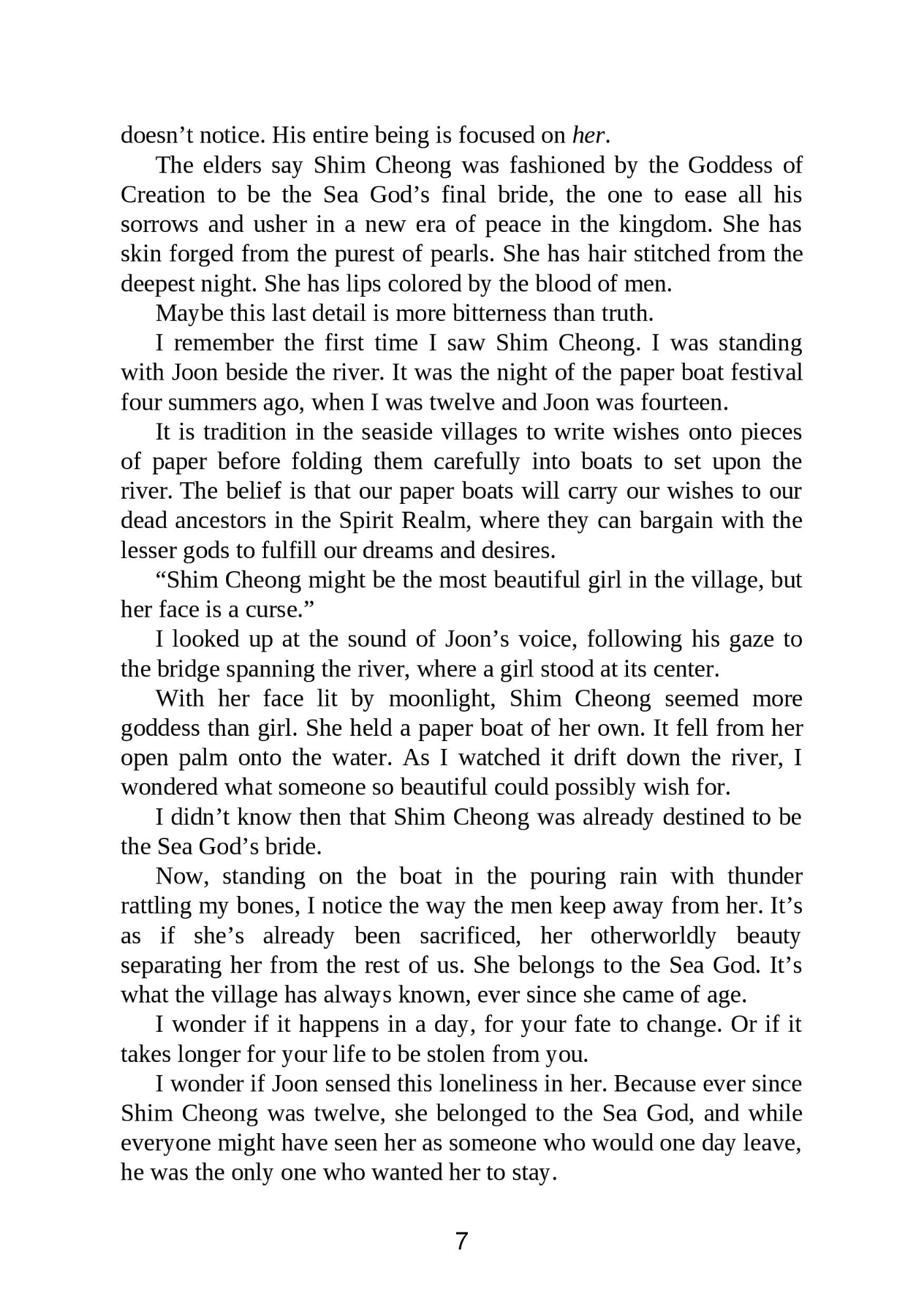 Picture of The Girl Who Fell Beneath the Sea by Axie Oh ( Premium Paper and Matte Cover ) Novel