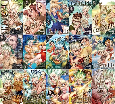 Picture of Dr. STONE Manga, Set of 26 Books. Vol. 1-26 Paperback – January 1, 2021