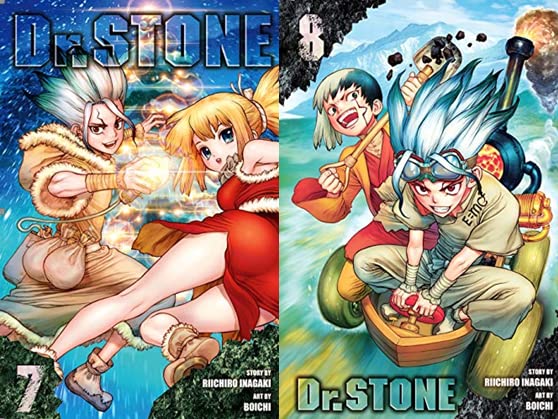 Picture of Dr. STONE Manga, Set of 26 Books. Vol. 1-26 Paperback – January 1, 2021