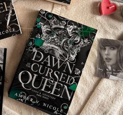 Picture of The Dawn of the Cursed Queen (Gods & Monsters #3), Book by Amber V. Nicole (Premium Paper & Matte COver) Novel