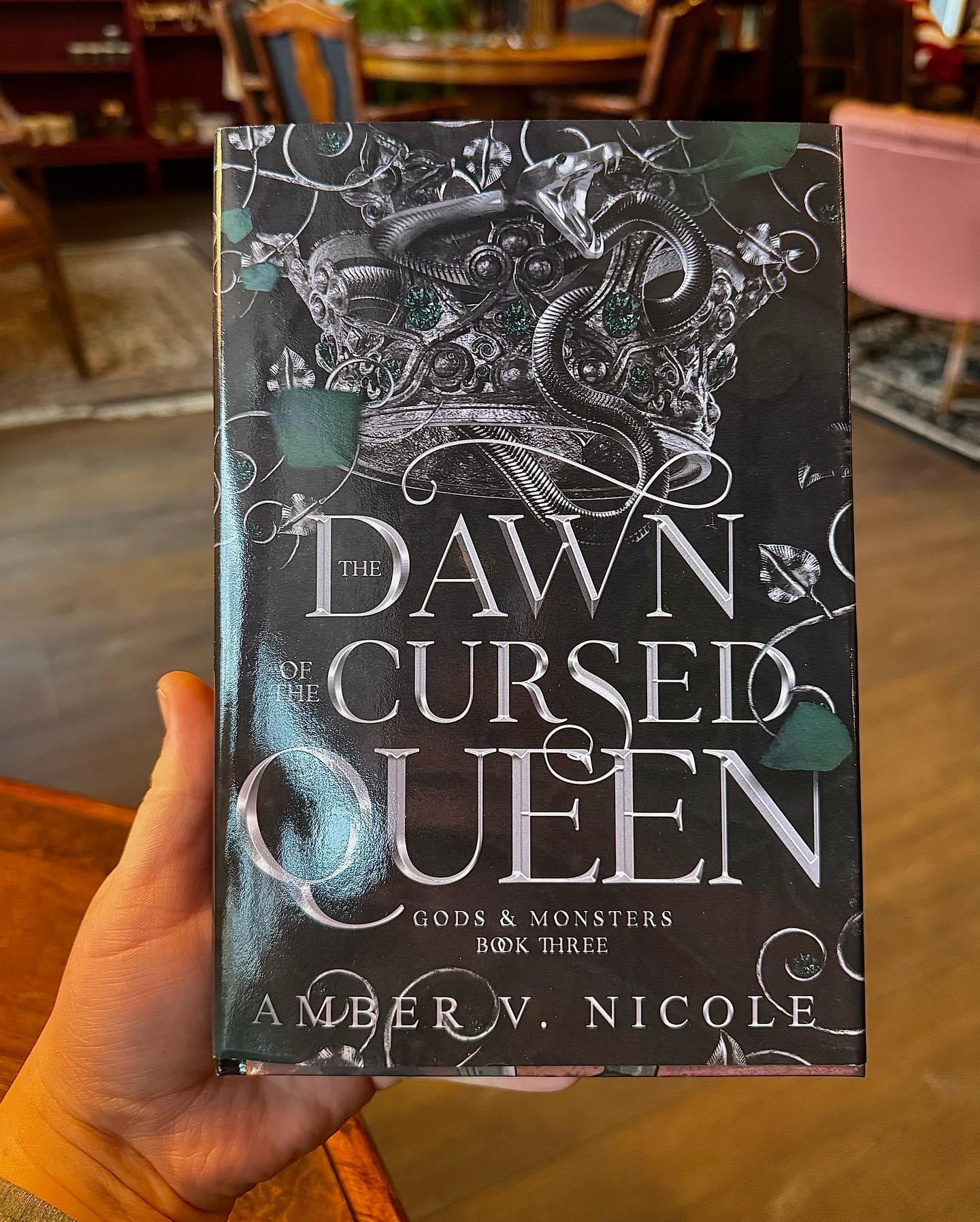 Picture of The Dawn of the Cursed Queen (Gods & Monsters #3), Book by Amber V. Nicole (Premium Paper & Matte COver) Novel