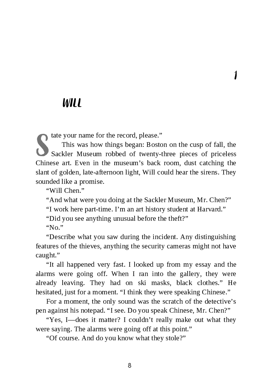 Picture of Portrait of a Thief by Grace D. Li | Premium Paper | Matte Cover Novel