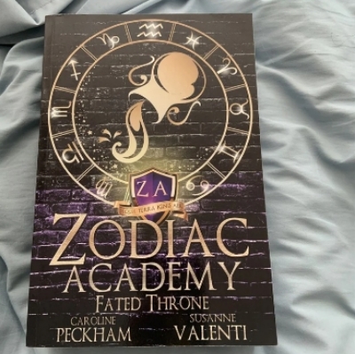 Picture of Fated Throne ( Zodiac Academy #6 ) ( Book by Caroline Peckham ) ( Premium Print and Matte Lamination ) Novel