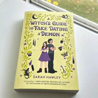 Picture of A Witch's Guide to Fake Dating a Demon ( Glimmer Falls #1 ) ( Book by Sarah Hawley ) | Matte Lamination | Premium Paper | Novel