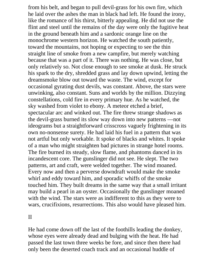 Picture of The Gunslinger ( The Dark Tower #1 ) ( Book by Stephen King ) ( Premium Paper and Matte Cover ) Novel