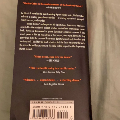 Picture of The Final Detail ( Myron Bolitar #6 ) ( Book by Harlan Coben ) ( Premium Paper and Matte Cover ) Novel