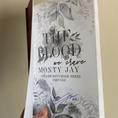 Picture of The Blood We Crave: Part One ( Hollow Boys #3 ) ( Book by Monty Jay ) ( Premium Paper and Matte Cover ) Novel